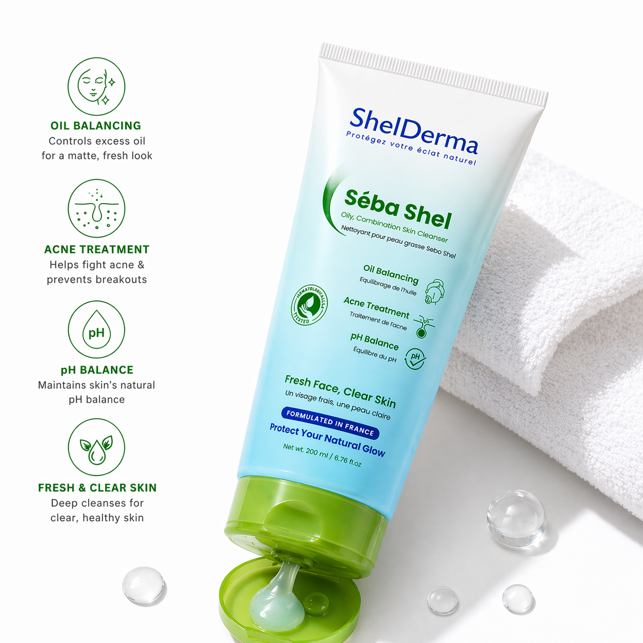 Seba shel cleanser 200ml