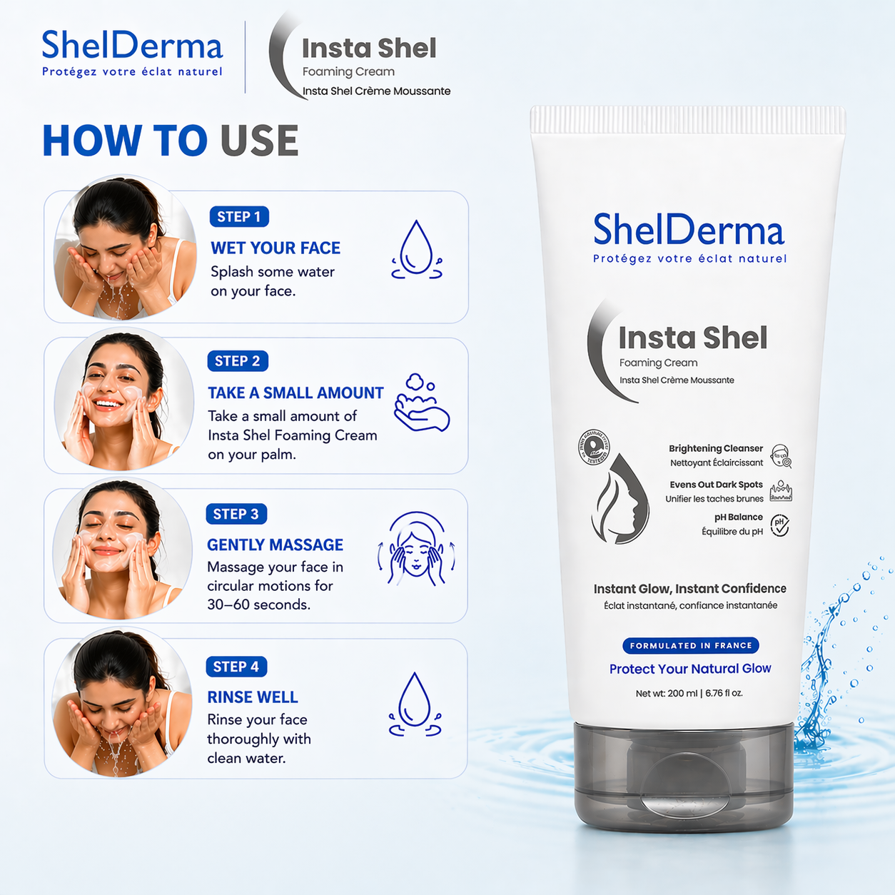 Insta shel Foaming cream 200ml